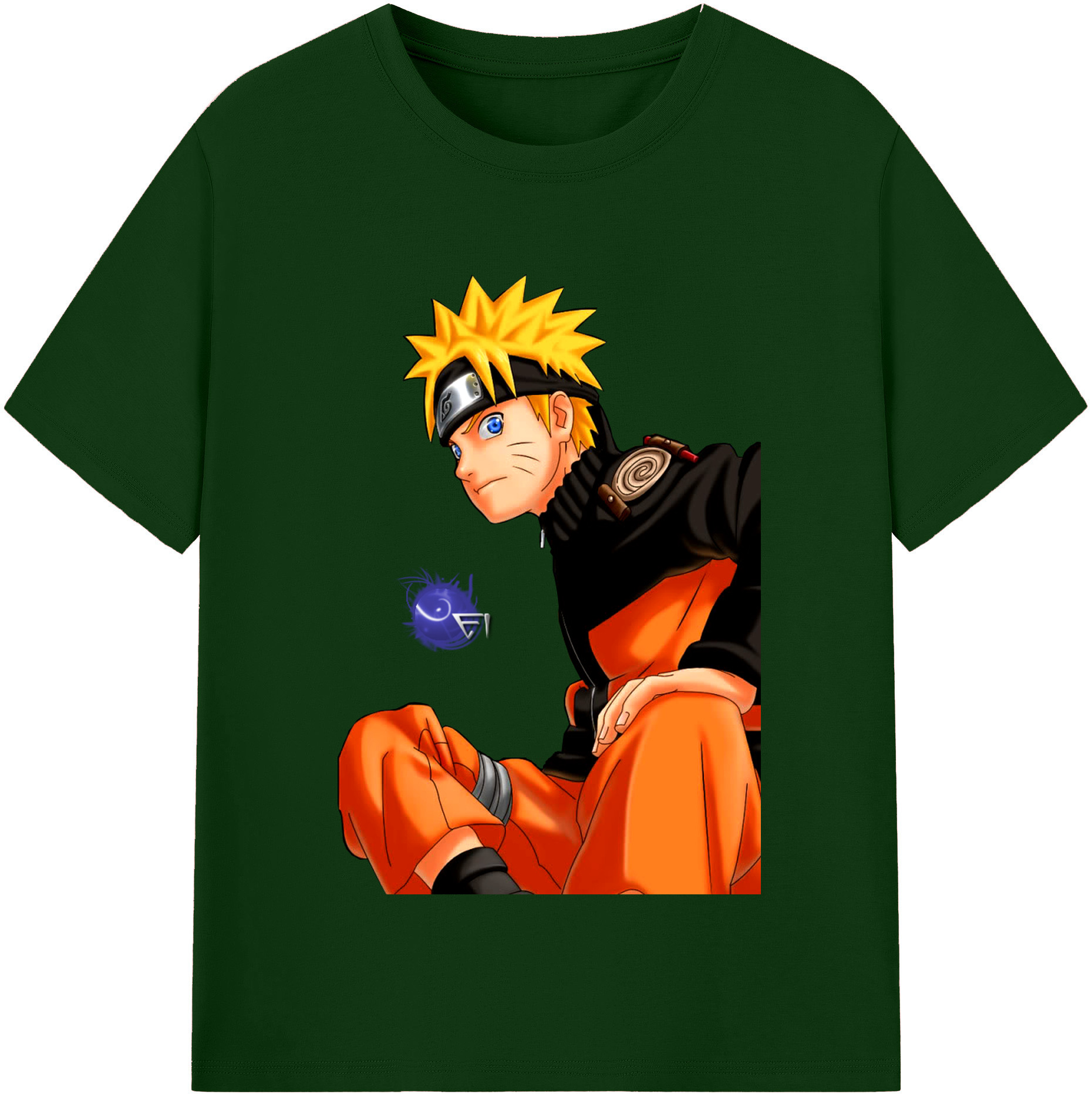 （画像用） NARUTO -ナルト- うずまき ナルト Uzumaki Naruto 綿100％半袖Tシャツ（フロントプリント）
